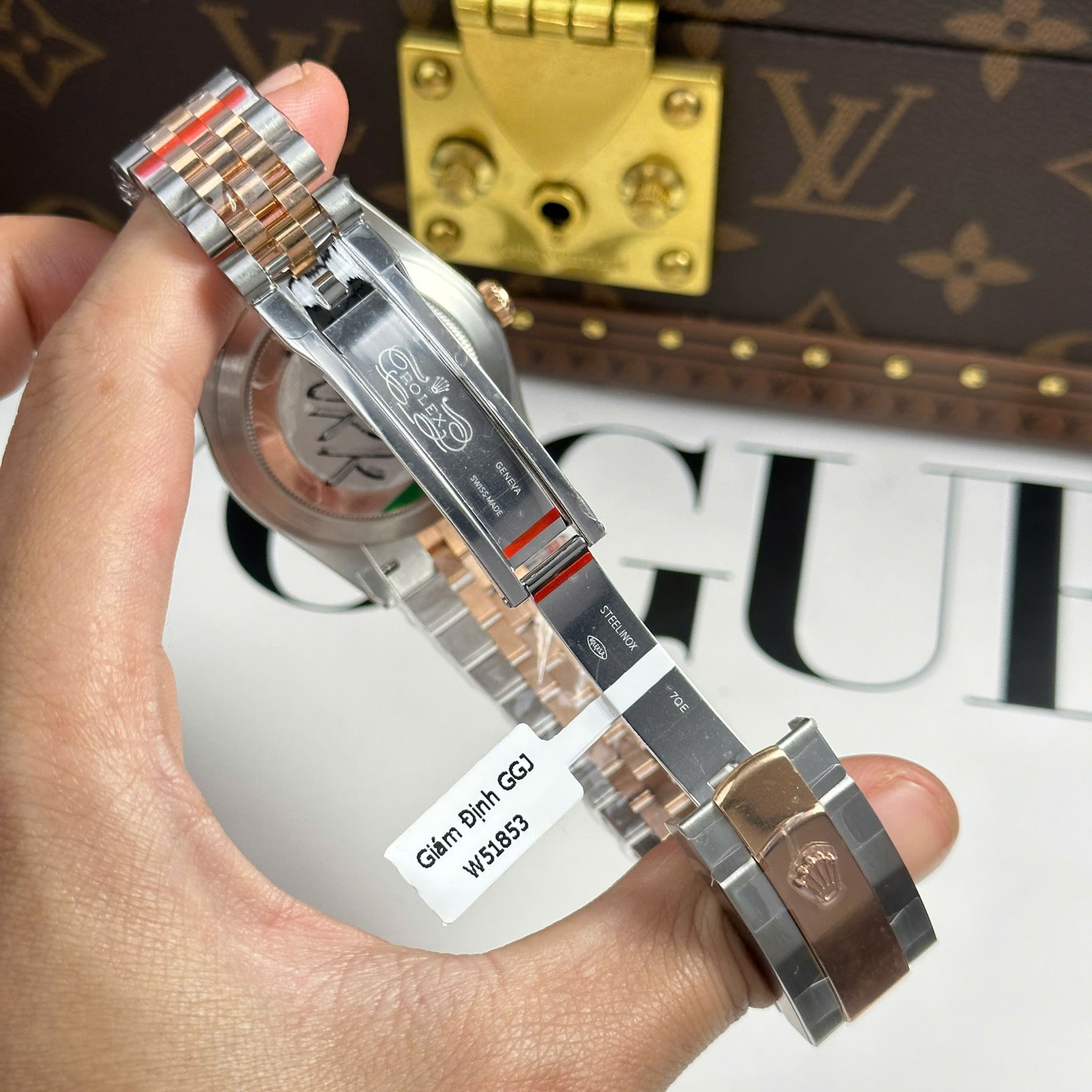 Rolex DateJust 126331 1:1 GM Factory Bọc Vàng Thật Mặt Chocolate Cọc Kim 41mm