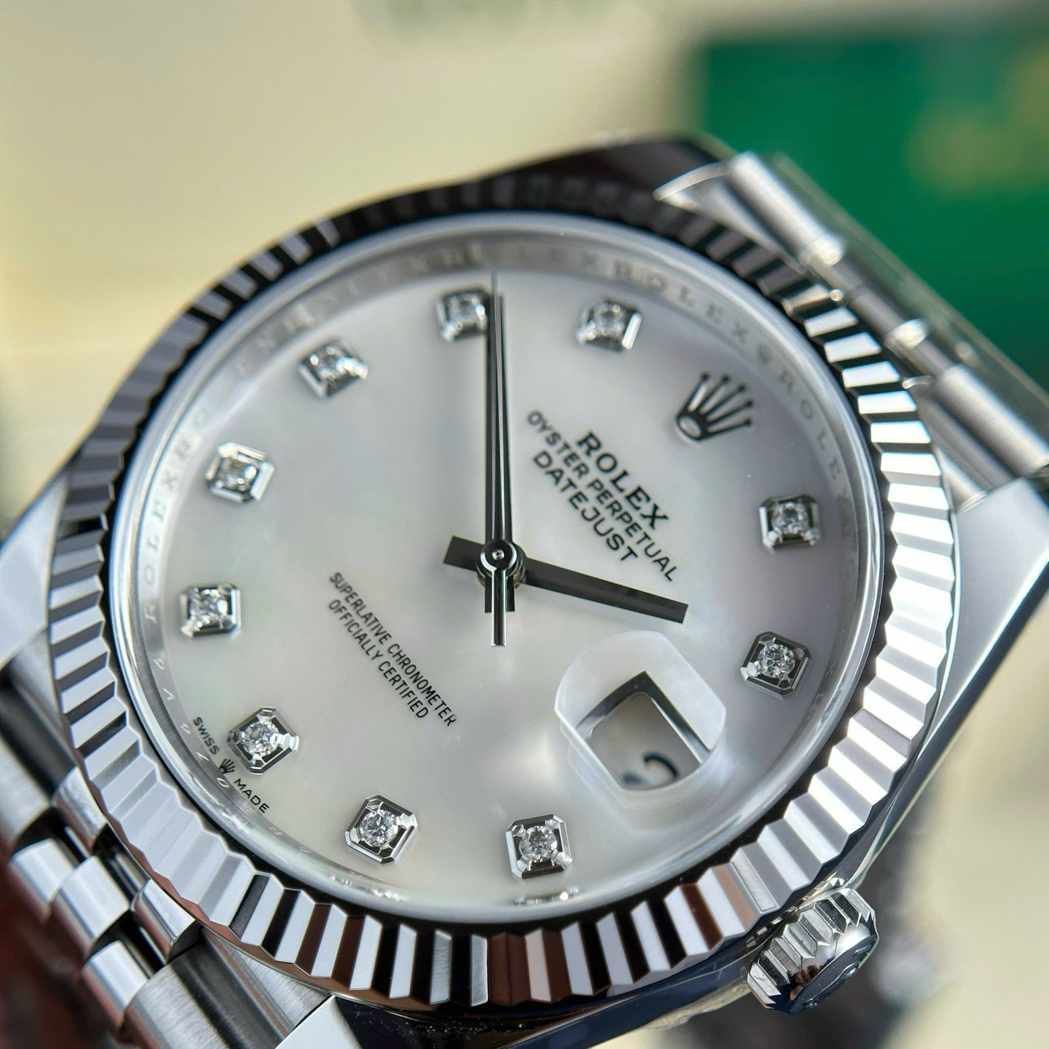 Rolex Datejust 41mm dial khảm trai