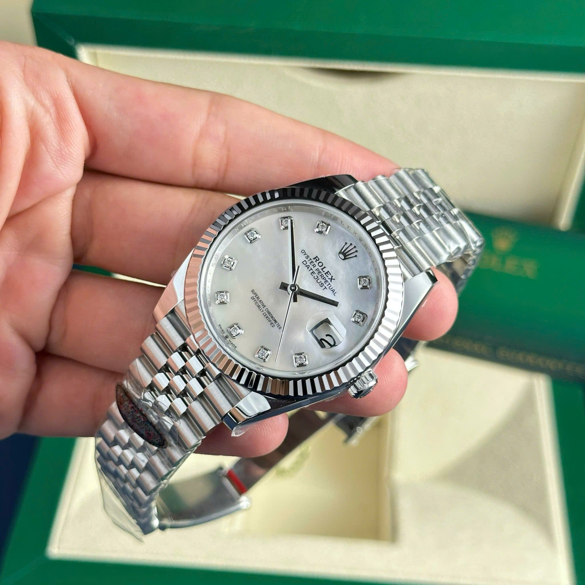 Rolex Datejust 41mm dial khảm trai