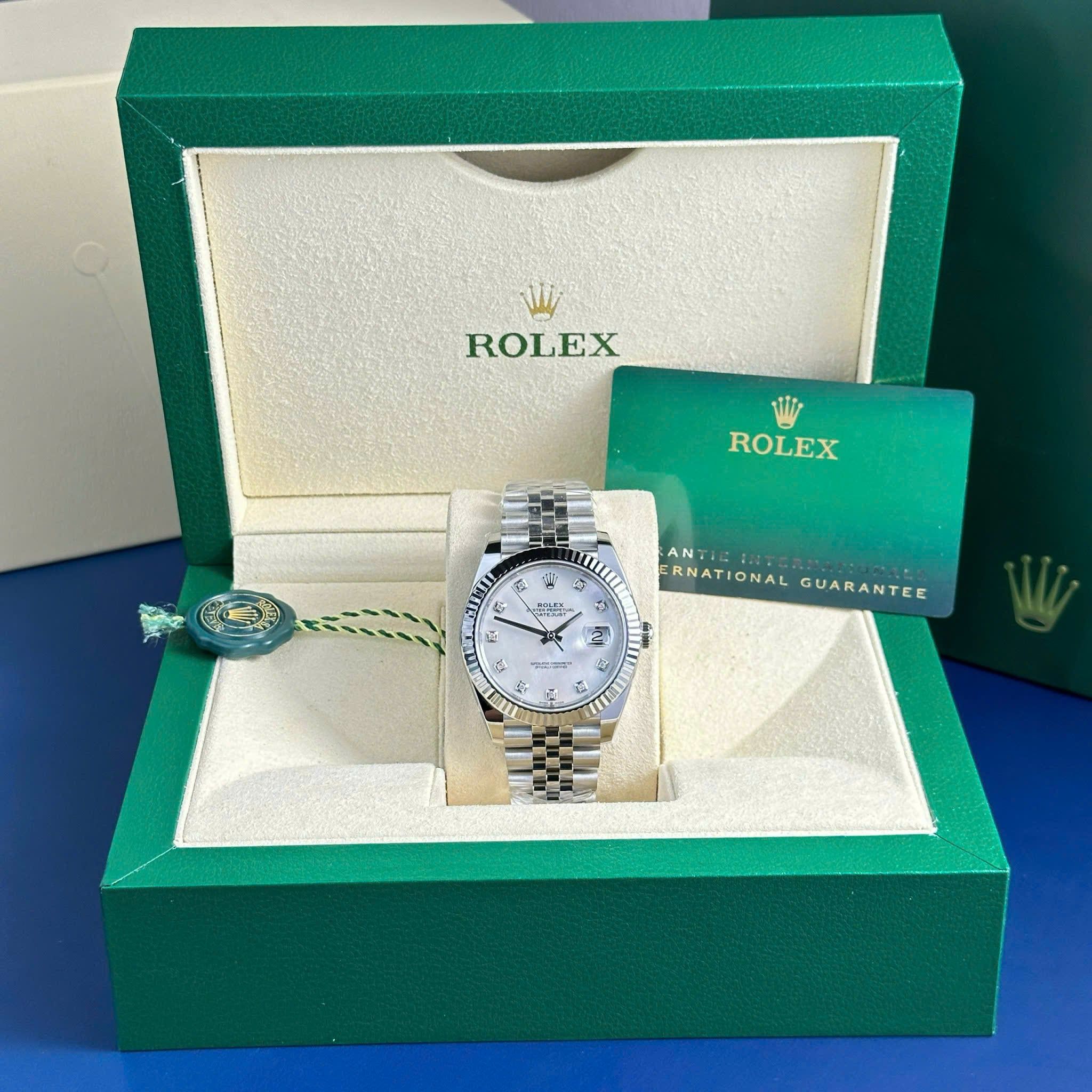 Rolex Datejust 41mm dial khảm trai