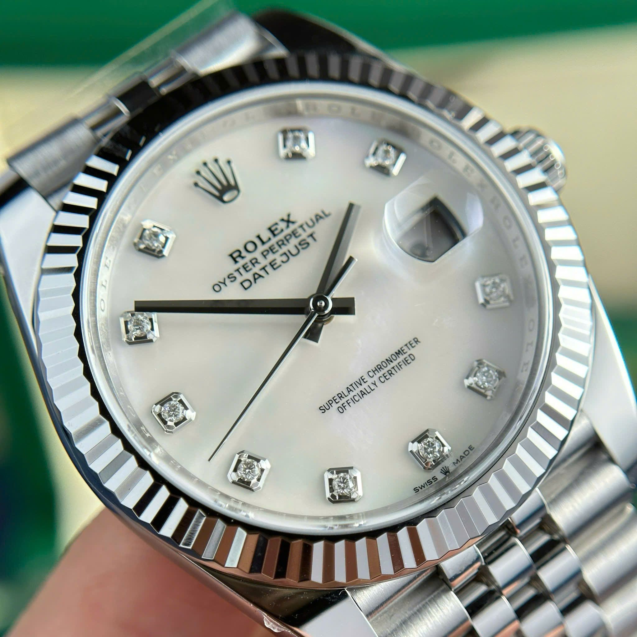 Rolex Datejust 41mm dial khảm trai