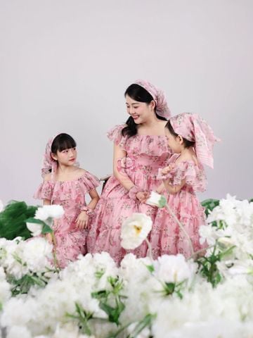 Váy Lụa Ngọc Trai Cao Cấp Mẹ và Bé - Nàng Thơ Sử Quân