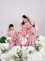 Váy Lụa Ngọc Trai Cao Cấp Mẹ và Bé - Nàng Thơ Sử Quân