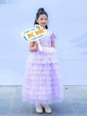 Váy công chúa kim sa dáng dài, sang trọng, quý phái, cho bé từ 7kg tới 38kg