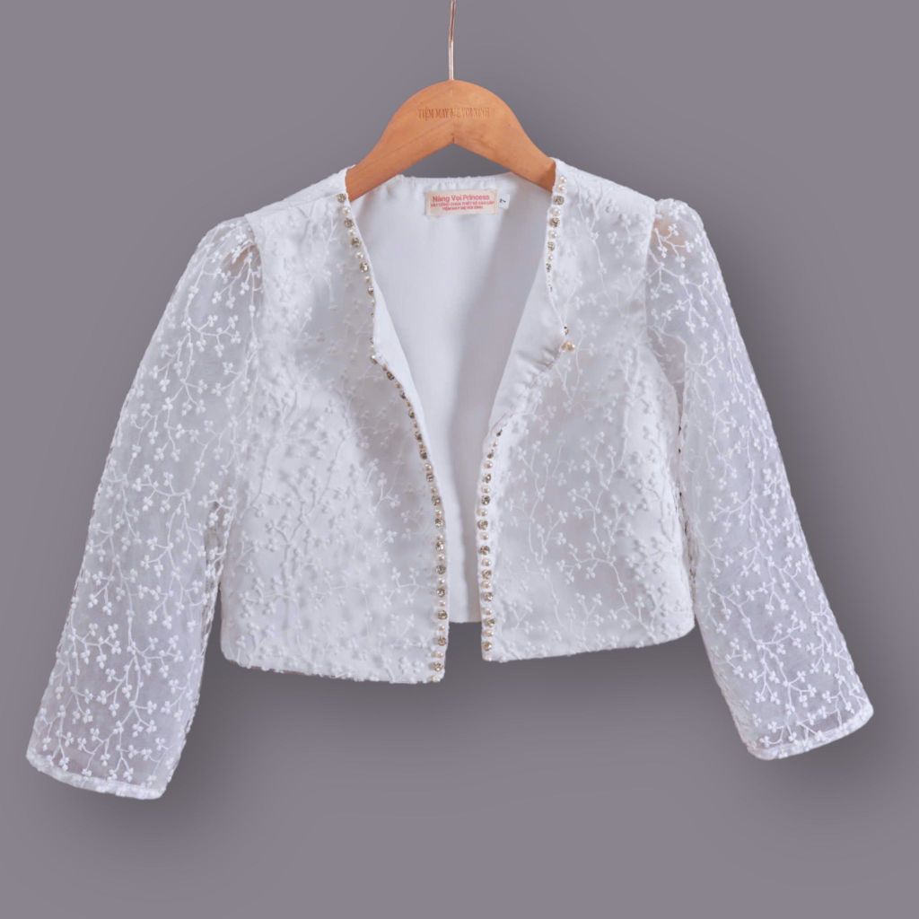 Set váy công chúa trắng tinh khôi Mimi Dress - Cho bé từ 7kg tới 35kg