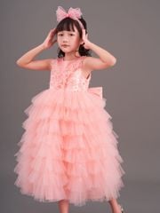 Váy công chúa kim sa dáng dài, sang trọng, quý phái, cho bé từ 7kg tới 38kg