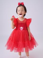 Váy công chúa chấm bi Hàn Quốc, bồng bềnh cho bé từ 7kg tới 35kg