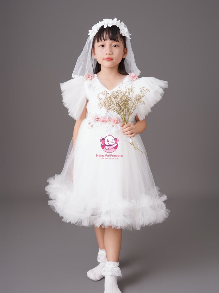 Váy công chúa tiên nữ, dễ thương, sang trọng, cho bé từ 8kg tới 45kg