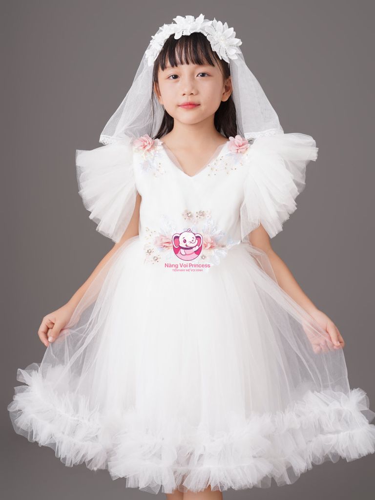 Váy công chúa tiên nữ, dễ thương, sang trọng, cho bé từ 8kg tới 45kg
