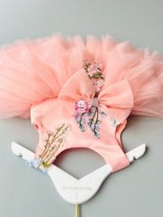 Váy công chúa 2 tầng, thêu hoa xinh, cho bé từ 7kg tới 35kg