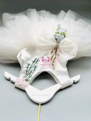 Váy công chúa 2 tầng, thêu hoa xinh, cho bé từ 7kg tới 35kg