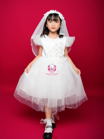 Váy công chúa cánh tiên, đính đá cho bé từ 7kg tới 35kg