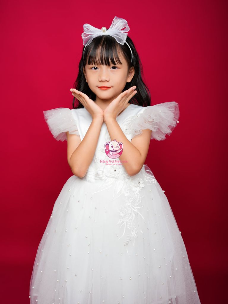 Váy công chúa cánh tiên, đính đá cho bé từ 7kg tới 35kg