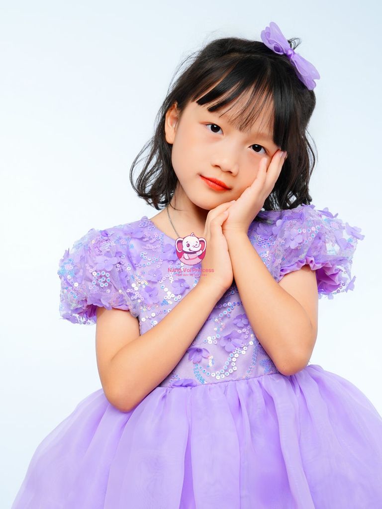 Váy công chúa kim sa tay bồng, cho bé từ 7kg tới 35kg