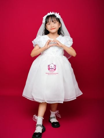 Váy công chúa kim sa tay bồng, cho bé từ 7kg tới 35kg