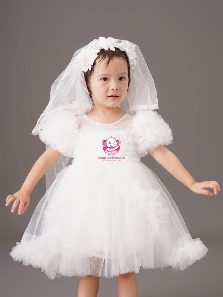 Váy công chúa thiên nga, siêu dễ thương, bồng bềnh cho bé từ 7kg tới 35kg
