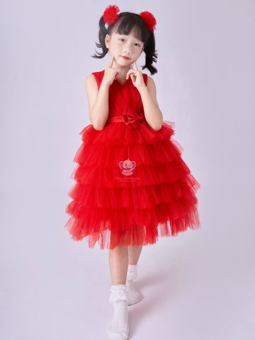 Váy công chúa xếp tầng, sát nách mát mẻ cho bé từ 7kg tới 45kg