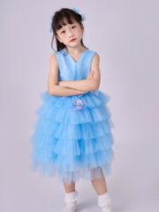 Váy công chúa xếp tầng, sát nách mát mẻ cho bé từ 7kg tới 45kg