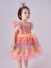 Váy công chúa cầu vồng, siêu bồng bềnh mềm mại cho bé từ 7kg tới 45kg