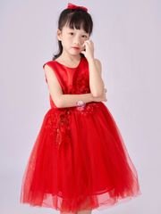 Váy công chúa đính hoa, sát nách, mát mẻ cho bé từ 7kg tới 35kg