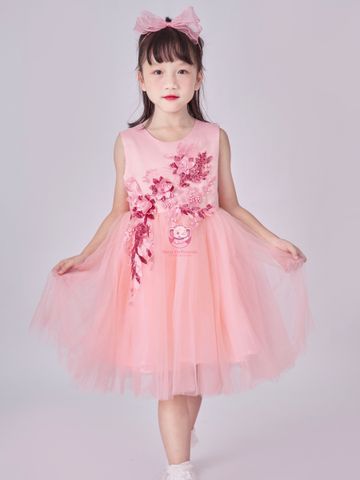 Váy công chúa đính hoa, sát nách, mát mẻ cho bé từ 7kg tới 35kg