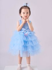 Váy công chúa xếp tầng, sát nách mát mẻ cho bé từ 7kg tới 45kg