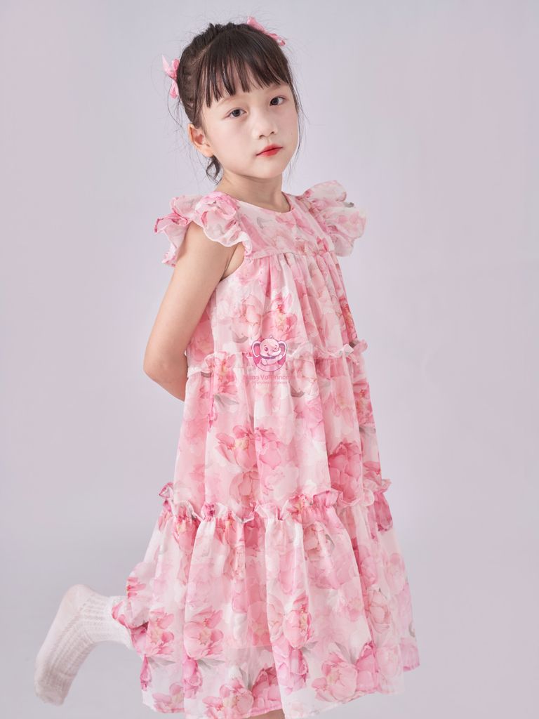 Váy voan ép cánh tiên, mềm mại, mặc ở nhà cho bé từ 7 tới 42kg - Tiệm May Mẹ Voi Xinh