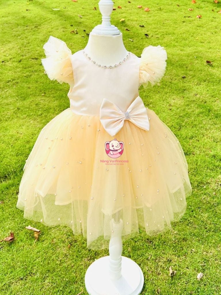 Váy công chúa cổ đính ngọc