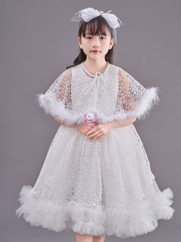 Set váy công chúa trắng tinh khôi Mimi Dress - Cho bé từ 7kg tới 35kg