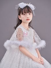 Set váy công chúa trắng tinh khôi Mimi Dress - Cho bé từ 7kg tới 35kg