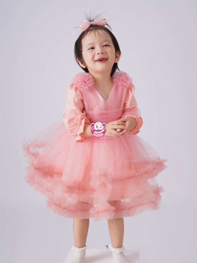 Váy sao nhũ, lung linh, sang trọng, cho bé từ 8kg tới 35kg