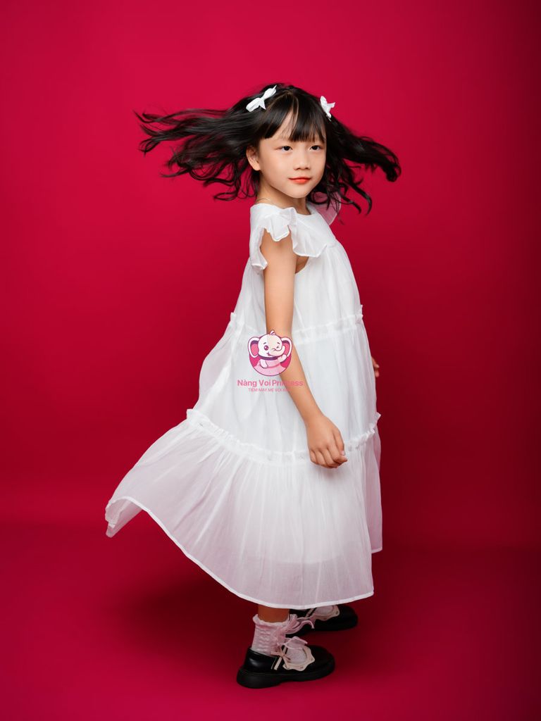 Váy voan xốp cánh tiên, mềm mại cho bé từ 7 tới 42kg - Tiệm May Mẹ Voi Xinh