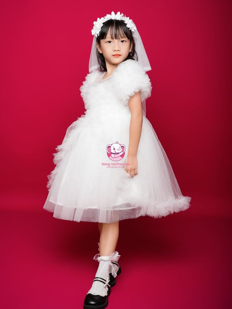 Váy công chúa thiên nga, siêu dễ thương, bồng bềnh cho bé từ 7kg tới 35kg