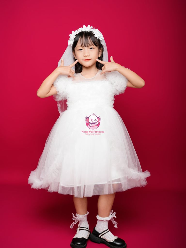 Váy công chúa thiên nga, siêu dễ thương, bồng bềnh cho bé từ 7kg tới 35kg