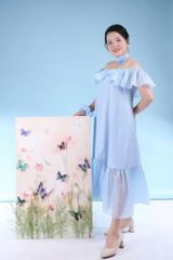 Váy tơ óng mẹ và bé Nàng Hạ - Thiết kế cao cấp