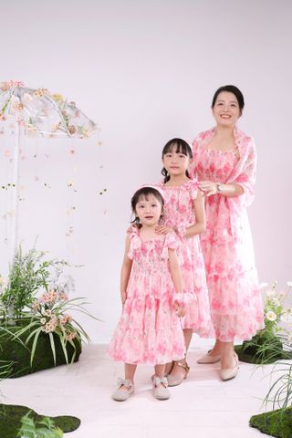 Váy Cao Cấp Mẹ và Bé Hai Dây Baby
