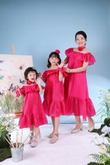 Váy tơ óng mẹ và bé Nàng Hạ - Thiết kế cao cấp