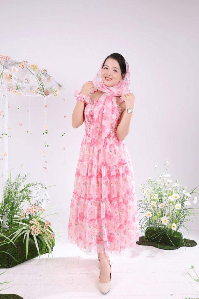 Váy Cao Cấp Mẹ và Bé Hai Dây Baby