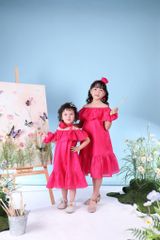 Váy tơ óng mẹ và bé Nàng Hạ - Thiết kế cao cấp