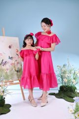 Váy tơ óng mẹ và bé Nàng Hạ - Thiết kế cao cấp