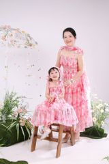 Váy Cao Cấp Mẹ và Bé Hai Dây Baby