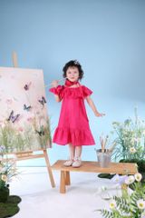 Váy tơ óng mẹ và bé Nàng Hạ - Thiết kế cao cấp