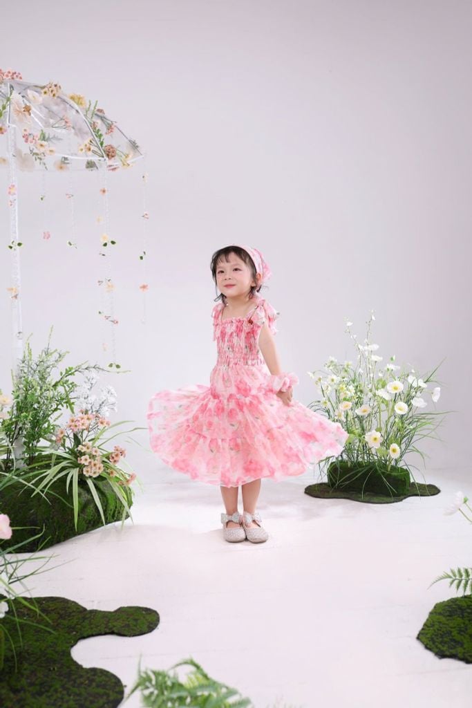 Váy Cao Cấp Mẹ và Bé Hai Dây Baby