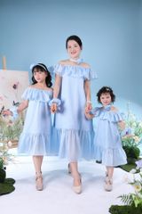Váy tơ óng mẹ và bé Nàng Hạ - Thiết kế cao cấp