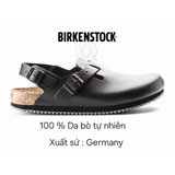  BIRKENSTOCK TOKIO SL BLACK SUPER GRIP LEATHER 