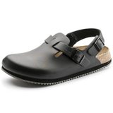  BIRKENSTOCK TOKIO SL BLACK SUPER GRIP LEATHER 