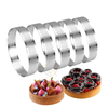  Stainless Steel Nonstick Round Cake Ring - Khuôn hình Tart chống dính 8cm / 10cm 