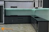 Tủ bếp nhựa đặc PVC phủ Acrylic VB01