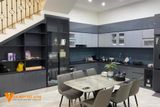 Tủ bếp nhựa đặc PVC phủ Acrylic VB02