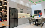Tủ bếp nhựa đặc PVC phủ Acrylic